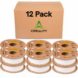 Creality White PETG Filament 12 Pack 1.75mm - High-Speed 3D Printer Filament for K1 Max, 30-600mm/s Printing, 1kg/2.2lbs Spool, Hyper PETG with Dimensional Accuracy +/- 0.03mm