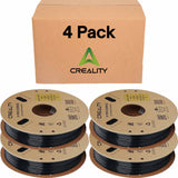 Creality Hyper PLA 3D Printer Filament 4 Pack - 1.75mm, 1kg Spool, Up to 600mm/s High-Speed Printing, +/-0.03mm Accuracy, Compatible with Creality K1 Max Ender-5 S1, Anycubic, Prusa, Bambu, Black