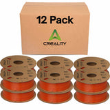 Creality Hyper PLA 3D Printer Filament 12 Pack - 1.75mm, 1kg Spool, Up to 600mm/s High-Speed Printing, +/-0.03mm Accuracy, Compatible with Creality K1 Max Ender-5 S1, Anycubic, Prusa, Bambu, Brown