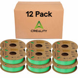 Creality Hyper PLA 3D Printer Filament 12 Pack - 1.75mm, 1kg Spool, Up to 600mm/s High-Speed Printing, +/-0.03mm Accuracy, Compatible with Creality K1 Max Ender-5 S1, Anycubic, Prusa, Bambu, Green