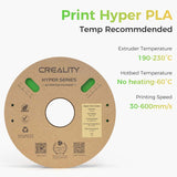 Creality Hyper PLA 3D Printer Filament 12 Pack - 1.75mm, 1kg Spool, Up to 600mm/s High-Speed Printing, +/-0.03mm Accuracy, Compatible with Creality K1 Max Ender-5 S1, Anycubic, Prusa, Bambu, Green