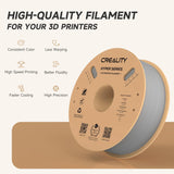 Creality Hyper PLA 3D Printer Filament 12 Pack - 1.75mm, 1kg Spool, Up to 600mm/s High-Speed Printing, +/-0.03mm Accuracy, Compatible with Creality K1 Max Ender-5 S1, Anycubic, Prusa, Bambu, Grey