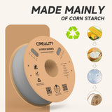 Creality Hyper PLA 3D Printer Filament 1.75mm, 1kg Spool, Up to 600mm/s High-Speed Printing, +/-0.03mm Accuracy, Compatible with Creality K1 Max Ender-5 S1, Anycubic, Prusa, Bambu, Grey