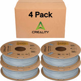 Creality Hyper PLA 3D Printer Filament 4 Pack - 1.75mm, 1kg Spool, Up to 600mm/s High-Speed Printing, +/-0.03mm Accuracy, Compatible with Creality K1 Max Ender-5 S1, Anycubic, Prusa, Bambu, Grey