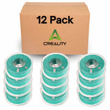 Creality Hyper PLA 3D Printer Filament 12 Pack - 1.75mm, 1kg Spool, Up to 600mm/s High-Speed Printing, +/-0.03mm Accuracy, Compatible with Creality K1 Max Ender-5 S1, Anycubic, Prusa, Bambu, Light-Blue-Green