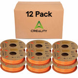 Creality Hyper PLA 3D Printer Filament 12 Pack - 1.75mm, 1kg Spool, Up to 600mm/s High-Speed Printing, +/-0.03mm Accuracy, Compatible with Creality K1 Max Ender-5 S1, Anycubic, Prusa, Bambu, Orange