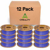 Creality Hyper PLA 3D Printer Filament 12 Pack - 1.75mm, 1kg Spool, Up to 600mm/s High-Speed Printing, +/-0.03mm Accuracy, Compatible with Creality K1 Max Ender-5 S1, Anycubic, Prusa, Bambu, Perry-Blue