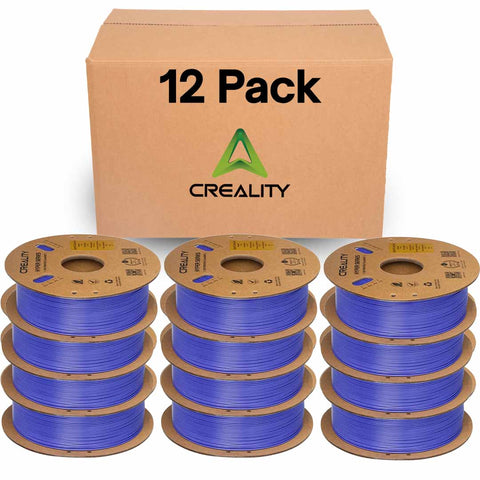 Creality Hyper PLA 3D Printer Filament 12 Pack - 1.75mm, 1kg Spool, Up to 600mm/s High-Speed Printing, +/-0.03mm Accuracy, Compatible with Creality K1 Max Ender-5 S1, Anycubic, Prusa, Bambu, Perry-Blue