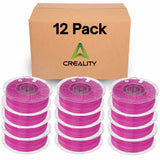 Creality Hyper PLA 3D Printer Filament 12 Pack - 1.75mm, 1kg Spool, Up to 600mm/s High-Speed Printing, +/-0.03mm Accuracy, Compatible with Creality K1 Max Ender-5 S1, Anycubic, Prusa, Bambu, Purple