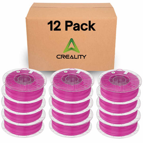 Creality Hyper PLA 3D Printer Filament 12 Pack - 1.75mm, 1kg Spool, Up to 600mm/s High-Speed Printing, +/-0.03mm Accuracy, Compatible with Creality K1 Max Ender-5 S1, Anycubic, Prusa, Bambu, Purple