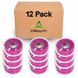 Creality Hyper PLA 3D Printer Filament 12 Pack - 1.75mm, 1kg Spool, Up to 600mm/s High-Speed Printing, +/-0.03mm Accuracy, Compatible with Creality K1 Max Ender-5 S1, Anycubic, Prusa, Bambu, Purple Tulip