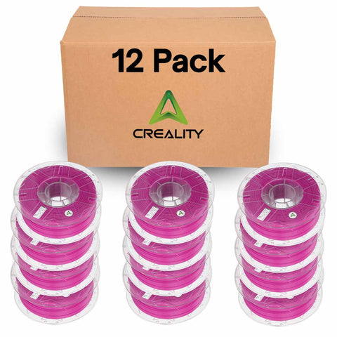 Creality Hyper PLA 3D Printer Filament 12 Pack - 1.75mm, 1kg Spool, Up to 600mm/s High-Speed Printing, +/-0.03mm Accuracy, Compatible with Creality K1 Max Ender-5 S1, Anycubic, Prusa, Bambu, Purple Tulip