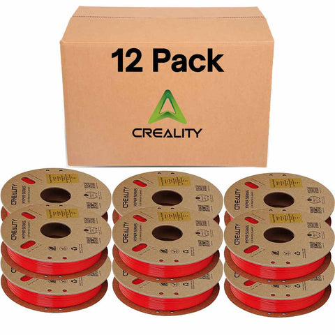 Creality Hyper PLA RFID Red Filament 12 Pack 1.75mm 1kg High-Speed 600mm/s - 3301010402
