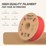 Creality Hyper PLA 3D Printer Filament 4 Pack - 1.75mm, 1kg Spool, Up to 600mm/s High-Speed Printing, +/-0.03mm Accuracy, Compatible with Creality K1 Max Ender-5 S1, Anycubic, Prusa, Bambu, Red