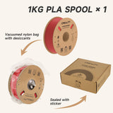 Creality Hyper PLA 3D Printer Filament 4 Pack - 1.75mm, 1kg Spool, Up to 600mm/s High-Speed Printing, +/-0.03mm Accuracy, Compatible with Creality K1 Max Ender-5 S1, Anycubic, Prusa, Bambu, Red