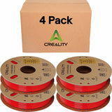 Creality Hyper PLA 3D Printer Filament 4 Pack - 1.75mm, 1kg Spool, Up to 600mm/s High-Speed Printing, +/-0.03mm Accuracy, Compatible with Creality K1 Max Ender-5 S1, Anycubic, Prusa, Bambu, Red