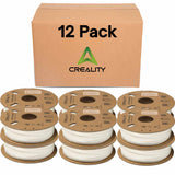 Creality Hyper PLA 3D Printer Filament 12 Pack - 1.75mm, 1kg Spool, Up to 600mm/s High-Speed Printing, +/-0.03mm Accuracy, Compatible with Creality K1 Max Ender-5 S1, Anycubic, Prusa, Bambu, White