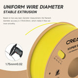 Creality Hyper PLA 3D Printer Filament 12 Pack - 1.75mm, 1kg Spool, Up to 600mm/s High-Speed Printing, +/-0.03mm Accuracy, Compatible with Creality K1 Max Ender-5 S1, Anycubic, Prusa, Bambu, Yellow