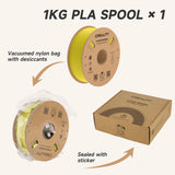 Creality Hyper PLA 3D Printer Filament 12 Pack - 1.75mm, 1kg Spool, Up to 600mm/s High-Speed Printing, +/-0.03mm Accuracy, Compatible with Creality K1 Max Ender-5 S1, Anycubic, Prusa, Bambu, Yellow
