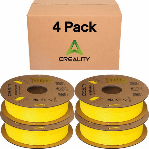 Creality Hyper PLA RFID Yellow Filament 4 Pack 1.75mm 1kg High-Speed 600mm/s - 3301010469