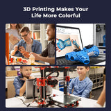 Creality CR-PLA Matte Filament 1.75mm - Eco-Friendly Cardboard Spool, Matte Strawberry Red, 1kg/2.2lbs Spool, Dimensional Accuracy ≤0.03mm, Compatible with Creality and Most FDM Printers