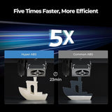 Creality Hyper 1.75mm ABS Filament 12 Pack for High Speed 3D Printer - 1kg/2.2lbs per Spool - Black