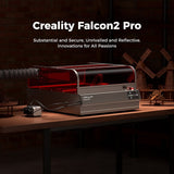 Creality Falcon2 Pro 22W Laser Engraver - High Power Desktop Diode Laser Cutter with Integrated Enclosure, Camera, Air Assist, 500mm/s Speed for Wood, Acrylic, and Metal