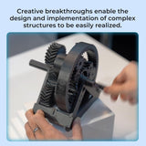 Creality Carbon Fiber Filament 1.75mm - High-Speed 3D Printer Filament, 50-300mm/s, 1kg/2.2lbs Spool, Hyper PLA-CF with Dimensional Accuracy +/- 0.03mm - Greyish Yellow