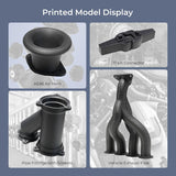 Creality Carbon Fiber Filament 4 Pack of 1.75mm - High-Speed 3D Printer Filament, 50-300mm/s, 1kg/2.2lbs Spool, Hyper PLA-CF with Dimensional Accuracy +/- 0.03mm - Greyish Yellow