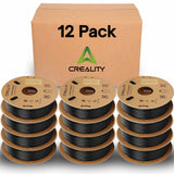 Creality Carbon Fiber Filament 12 Pack of 1.75mm - High-Speed 3D Printer Filament, 50-300mm/s, 1kg/2.2lbs Spool, Hyper PLA-CF with Dimensional Accuracy +/- 0.03mm - Dark Green