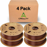 Creality Carbon Fiber Filament 4 Pack of 1.75mm - High-Speed 3D Printer Filament, 50-300mm/s, 1kg/2.2lbs Spool, Hyper PLA-CF with Dimensional Accuracy +/- 0.03mm - Ochre