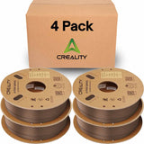 Creality Carbon Fiber Filament 4 Pack of 1.75mm - High-Speed 3D Printer Filament, 50-300mm/s, 1kg/2.2lbs Spool, Hyper PLA-CF with Dimensional Accuracy +/- 0.03mm - Greyish Yellow