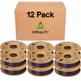 Creality Carbon Fiber Filament 12 Pack of 1.75mm - High-Speed 3D Printer Filament for K1C, 50-300mm/s, 1kg/2.2lbs Spool, Hyper PLA-CF with Dimensional Accuracy +/- 0.03mm - Purple