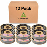 Creality CR-PLA Matte Filament 12 Pack - 1.75mm - Eco-Friendly Cardboard Spool, Matte Grey, 1kg/2.2lbs Spool, Dimensional Accuracy ≤0.03mm, Compatible with Creality and Most FDM Printers