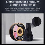 Creality CR-PLA Matte Filament 4 Pack - 1.75mm - Eco-Friendly Cardboard Spool, Matte Grey, 1kg/2.2lbs Spool, Dimensional Accuracy ≤0.03mm, Compatible with Creality and Most FDM Printers