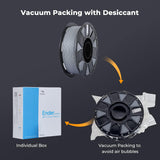 Creality CR-PLA Matte Filament 12 Pack - 1.75mm - Eco-Friendly Cardboard Spool, Matte Grey, 1kg/2.2lbs Spool, Dimensional Accuracy ≤0.03mm, Compatible with Creality and Most FDM Printers