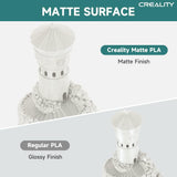Creality CR-PLA Matte Filament 12 Pack - 1.75mm - Eco-Friendly Cardboard Spool, Matte Gypsum White, 1kg/2.2lbs Spool, Dimensional Accuracy ≤0.03mm, Compatible with Creality and Most FDM Printers