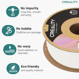 Creality CR-PLA Matte Filament 12 Pack - 1.75mm - Eco-Friendly Cardboard Spool, Matte Gypsum White, 1kg/2.2lbs Spool, Dimensional Accuracy ≤0.03mm, Compatible with Creality and Most FDM Printers
