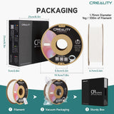 Creality CR-PLA Matte Filament 4 Pack - 1.75mm - Eco-Friendly Cardboard Spool, Matte Gypsum White, 1kg/2.2lbs Spool, Dimensional Accuracy ≤0.03mm, Compatible with Creality and Most FDM Printers