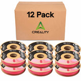 Creality CR-PLA Matte Filament 12 Pack - 1.75mm - Eco-Friendly Cardboard Spool, Matte Strawberry Red, 1kg/2.2lbs Spool, Dimensional Accuracy ≤0.03mm, Compatible with Creality and Most FDM Printers