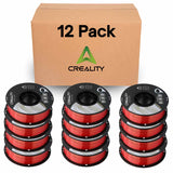 Creality Silk PLA Filament 12-Pack - 1.75mm, High Gloss & Smooth Texture, 2.2lb Spools Each, Clog-Free, Compatible with Most FDM Printers, Easy Mold, Low Shrinkage - Gold-Red