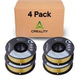 Creality Silk PLA Filament 4-Pack - 1.75mm, High Gloss & Smooth Texture, 2.2lb Spools Each, Clog-Free, Compatible with Most FDM Printers, Easy Mold, Low Shrinkage - Gold-Silver