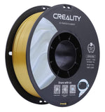 Creality Silk PLA 3D Printer Filament - 1.75mm, High Gloss & Smooth Texture, 2.2lb Spool, Clog-Free, Compatible with Most FDM Printers, Easy Mold, Low Shrinkage - Gold-Silver