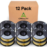 Creality Silk PLA Filament 12-Pack - 1.75mm, High Gloss & Smooth Texture, 2.2lb Spools Each, Clog-Free, Compatible with Most FDM Printers, Easy Mold, Low Shrinkage - Golden