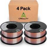 Creality Silk PLA Filament 4-Pack - 1.75mm, High Gloss & Smooth Texture, 2.2lb Spools Each, Clog-Free, Compatible with Most FDM Printers, Easy Mold, Low Shrinkage - Rainbow