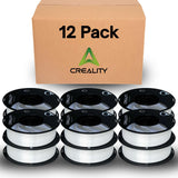 Creality Silk PLA Filament 12-Pack - 1.75mm, High Gloss & Smooth Texture, 2.2lb Spools Each, Clog-Free, Compatible with Most FDM Printers, Easy Mold, Low Shrinkage - White