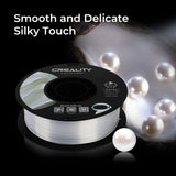 Creality Silk PLA 3D Printer Filament - 1.75mm, High Gloss & Smooth Texture, 2.2lb Spool, Clog-Free, Compatible with Most FDM Printers, Easy Mold, Low Shrinkage - Golden