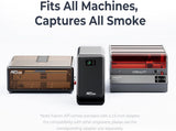 Creality Falcon AP1 Smoke Purifier 4008060348 | Laser Engraver Fume Extractor with 5-Stage HEPA + Activated Carbon Filtration, 250m³/h Airflow, 1700Pa Suction, PM2.5 Display, WiFi/App Control, 360° Purification, 1000-Hour Filter Life