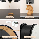 Creality Colorful Soleyin Ultra PLA 12 Pack of 3D Printer Filament 1 75mm; Grey; 1kg Spool; High Speed 300mm s; Plus Minus 0 02mm Accuracy; Quick Cooling; for Ender K1; K1C; K2 Pro Plus - 3301010606