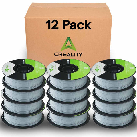 Creality Ender PLA+ Filament Orange 12 Pack of 1KG Spools, 1.75mm Diameter, Compatible with 99% FDM 3D Printers, Strong Toughness, Clog-Free, Vacuum Packaged, High Precision, Eco-Friendly
